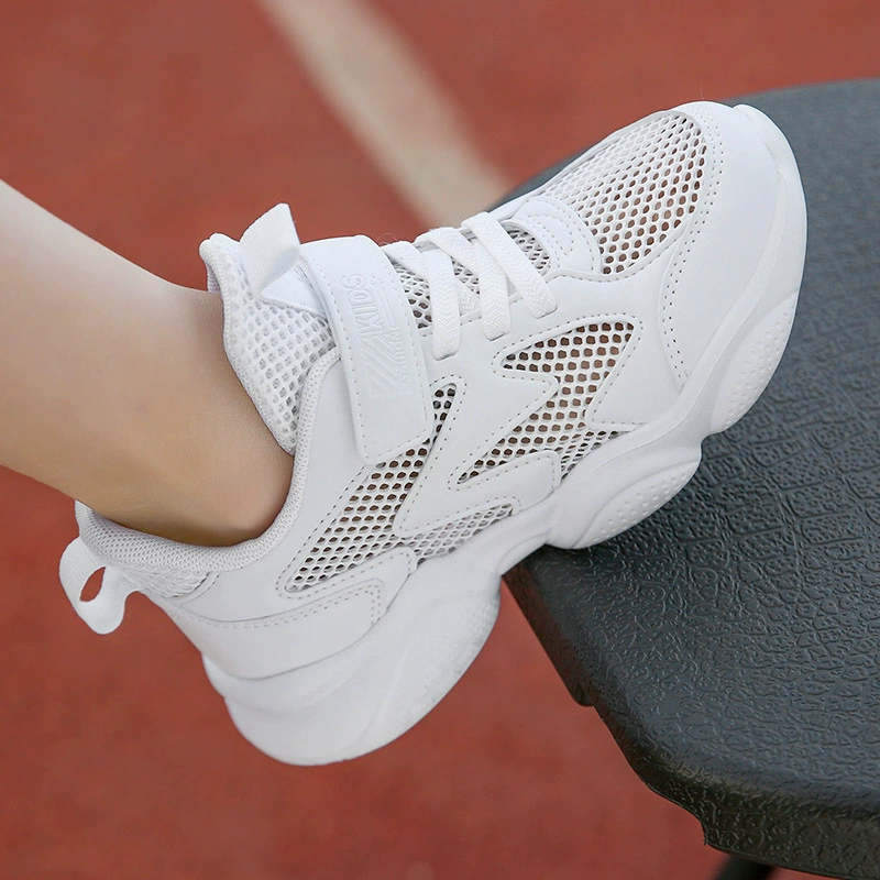 White shoes for boys, footwear, white children's sports shoes, wholesale