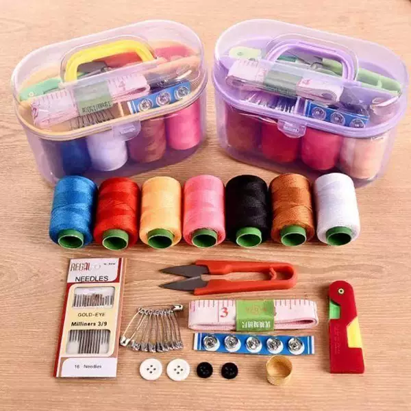 Sewing Kit Set Dormitory Portable Storage Box Sewing Kit Home Use Good Quality Sewing Thread Large Spool Handmade Sewing Thread