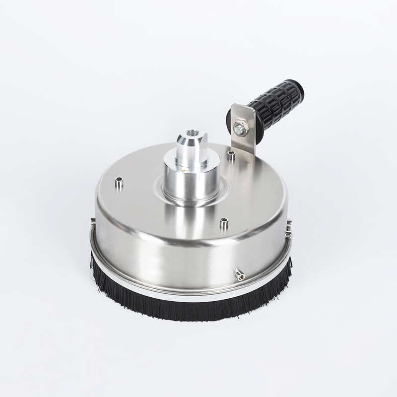 新款不锈钢手持式洗地圆盘刷 高压清洗器洗地盘