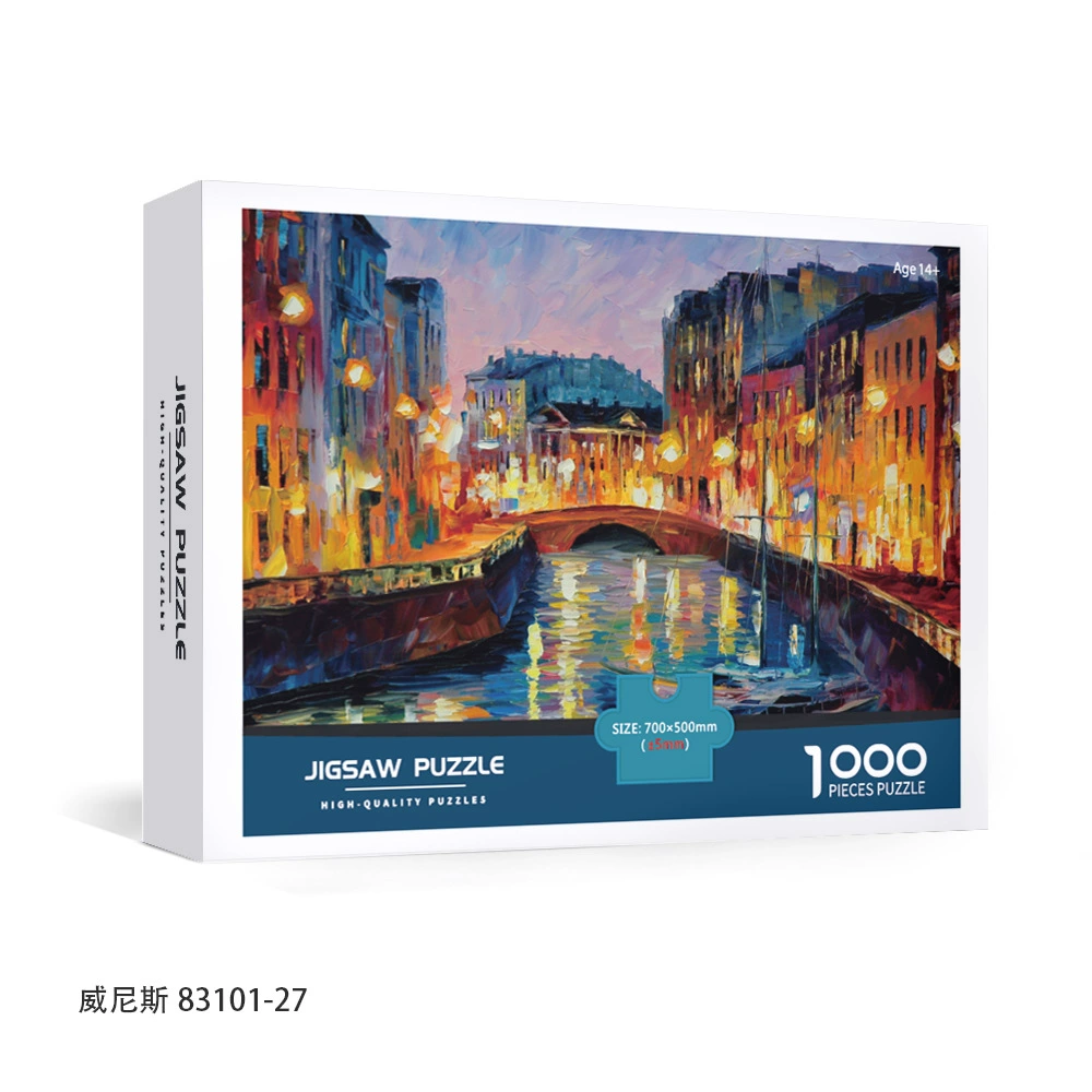 White card paper 1000 pieces 70*50CM adult puzzle manufacturer source challenge