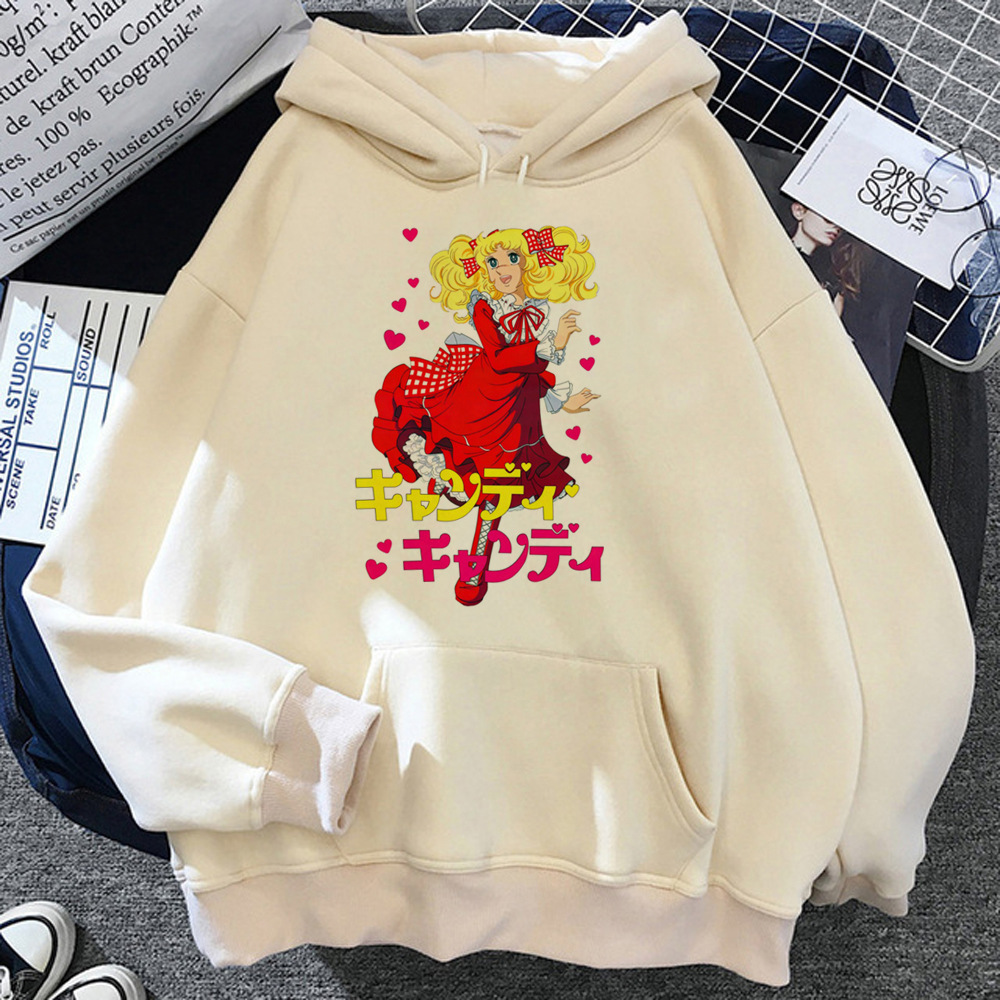 Candy Candy Anime hoodies women aesthetic setwear Hooded Shi