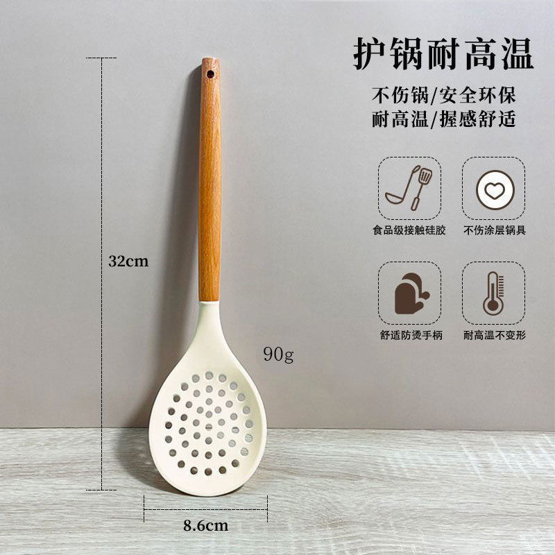 メーカーの現物は鍋の木の柄のシリカゲルのシャベルの食品級のシリカゲルのシャベルのスープのスプーンにくっついていません。|undefined