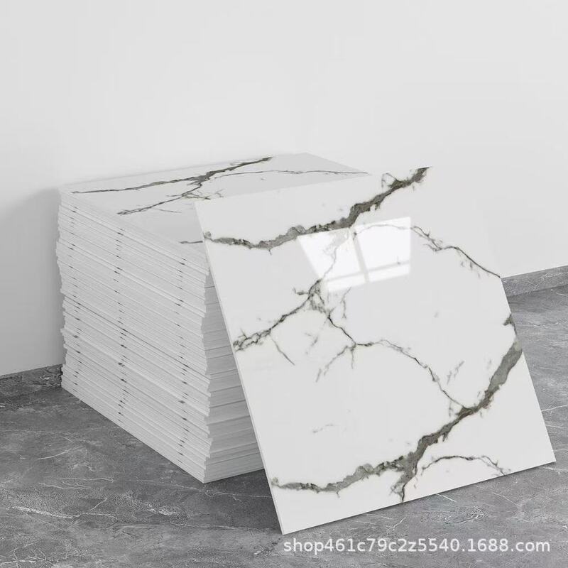 跨境外贸仿大理石鎏金3d瓷砖贴墙面翻新装饰贴纸防油防水墙纸自粘|undefined