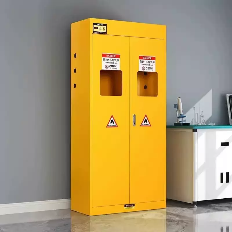 实验室防爆气瓶柜化学品安全柜危险气体通风柜甲烷氢气煤气储存柜