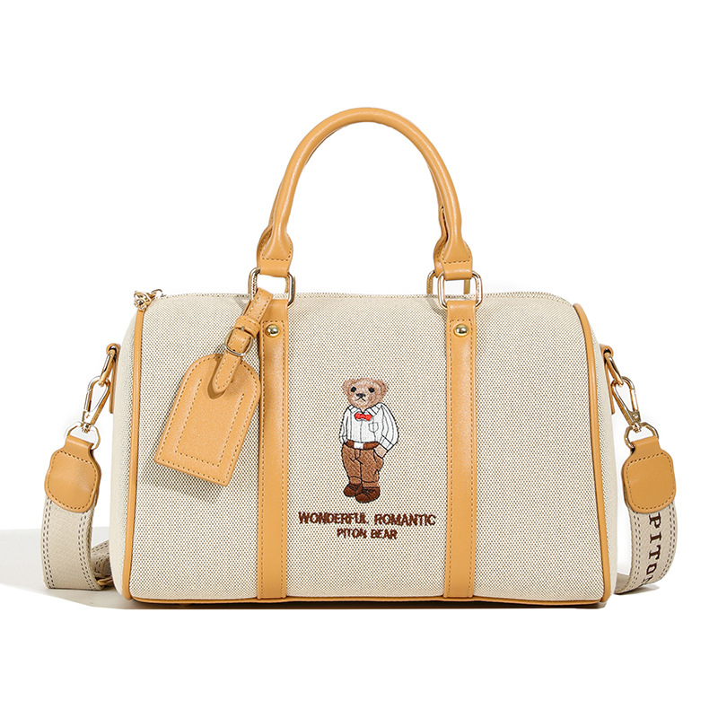 Women's Bags genuine large capacity wide band one shoulder messenger commuter Boston pillow bag female new high end_voghion.com