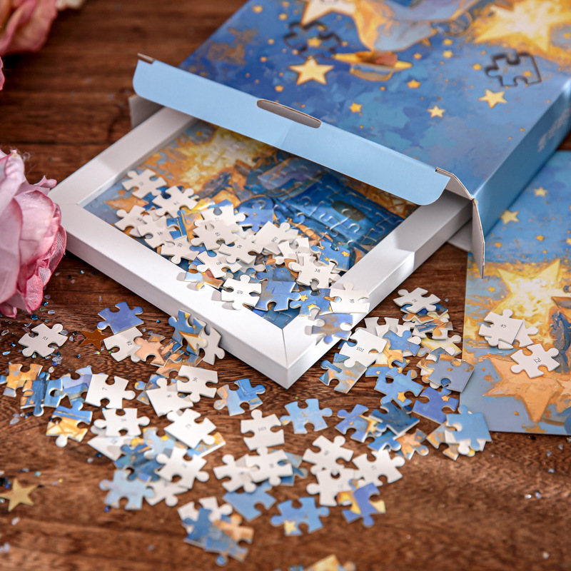 Caja de regalo del Sr. Paper Puzzles serie de estudiantes coreanos regalos de vacaciones de escritorio puzzles adornos