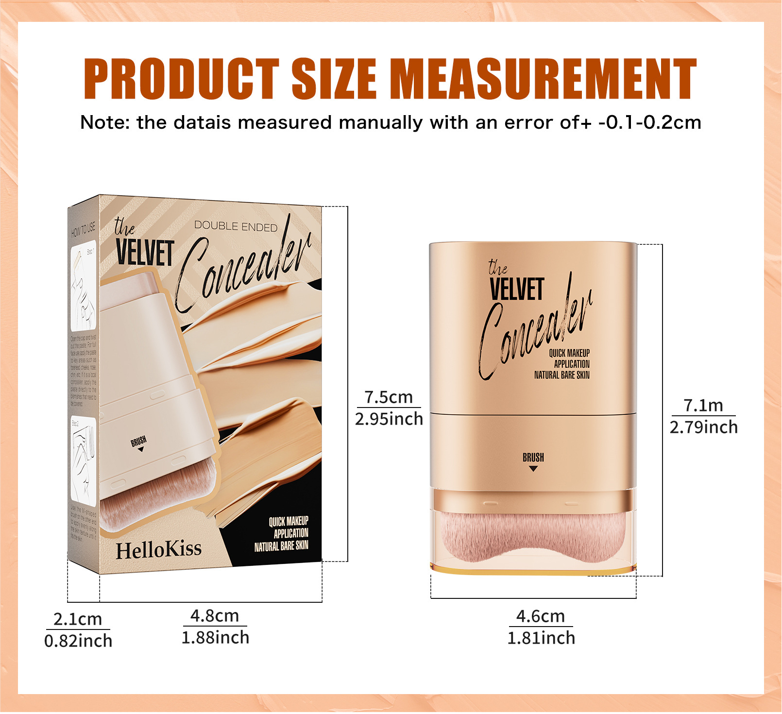 Hellokiss Eraser Abdeckstift Doppelseitig Wasserfest Für Gesicht_voghion.com