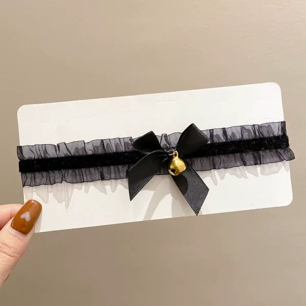 Black small bell, choker