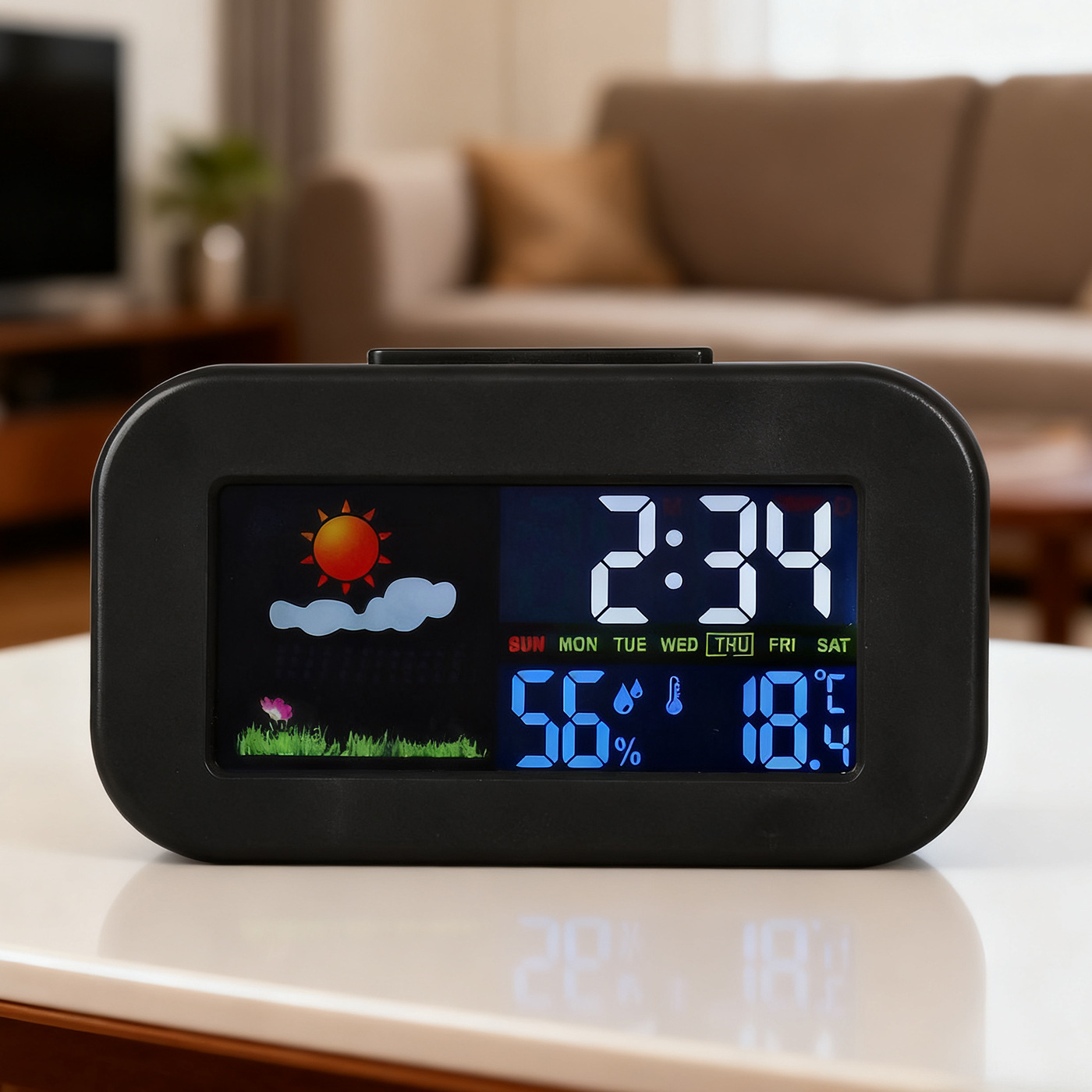 Color Screen Weather Clock English Version