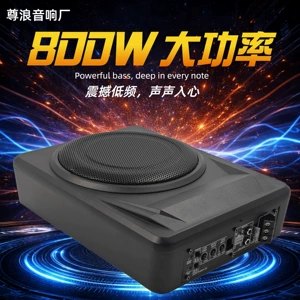 Source Factory 8inch 10inch Active Ultra-Thin Subwoofer 12V Car Audio System for Under-Seat Modification Wholesale