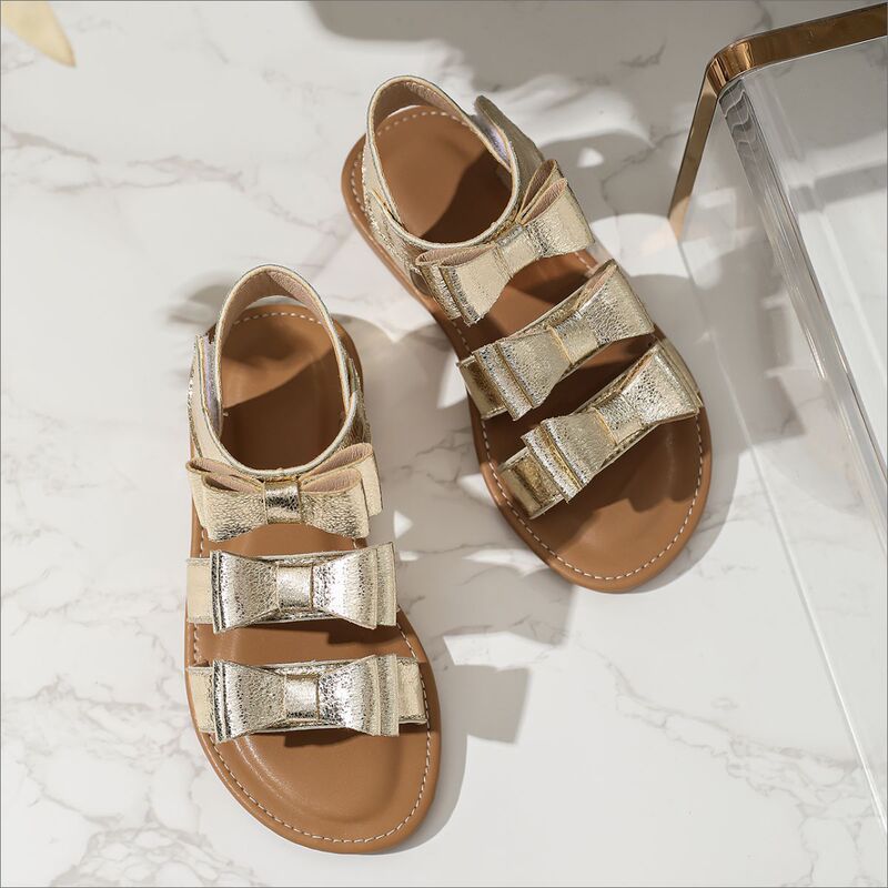 Cross-Border Girls' 2026 New Summer Casual Trendy Simple Cute Bow-Knot Sandals for Older Children Beach Sandals Foreign Trade Cross-Border Girls' 2026 New Summer Casual Trendy Simple Cute Bow-Knot Sandals for Older Children Beach Sandals Foreign Trade