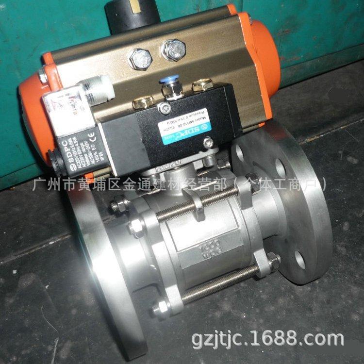 上海精工沪工标一气动三片式球阀埃美柯杰克龙不锈钢耐腐蚀