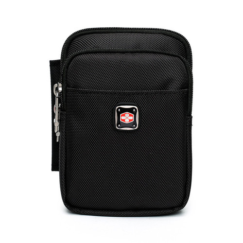 Swiss Army Knife Mobile Phone Waist Bag Men's Crossbody Mini Waist Bag with Belt Oxford Vertical Multi-layered Small Shoulder Bag
