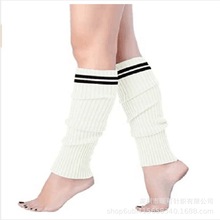 多色可选厂家批发荧光亮色毛线腿套 针织脚套 堆堆袜套 靴套 脚套