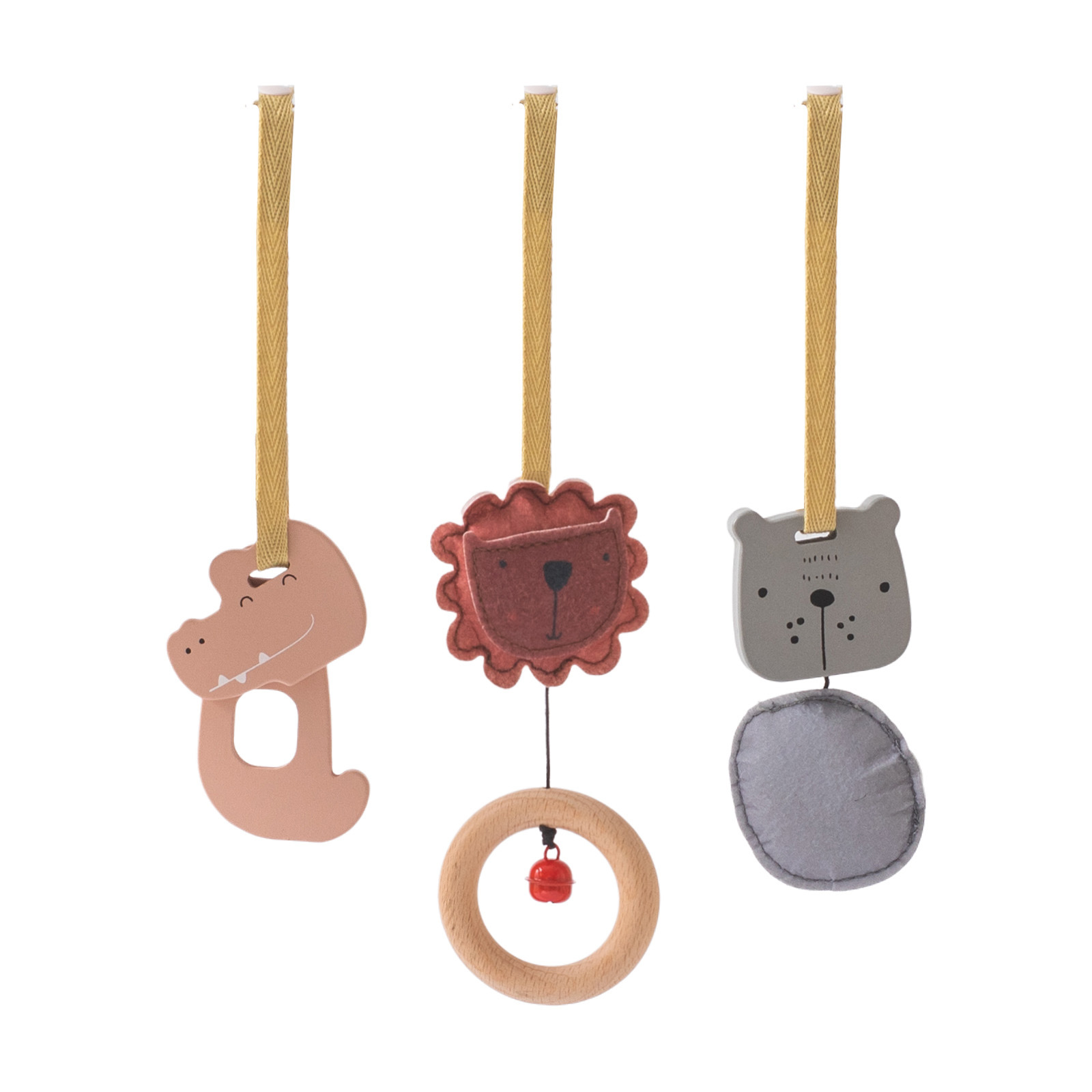 Colgador de cama para niños transfronterizo Forma de animal Colgador de coche de bebé de madera Juguetes Bloques de construcción Bebé para dormir y comodidad Colgador de cama Accesorios