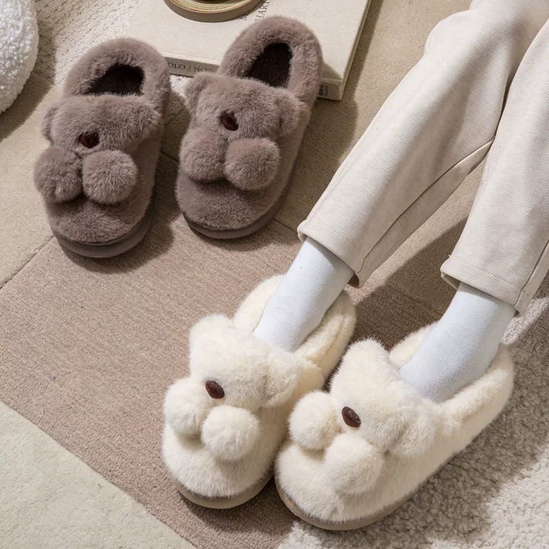 Тапочки, зимняя обувь для тепла, нескользящая подошва
