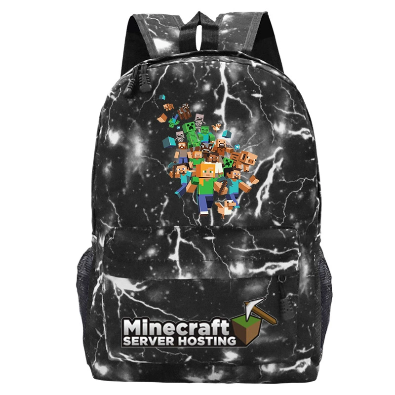 Детский рюкзак-плечевая сумка (Minecraft), принтая школьная сумка, один размер, легкий 0.311 кг
