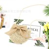 Fresh beach straw fashionable small bag for leisure with bow