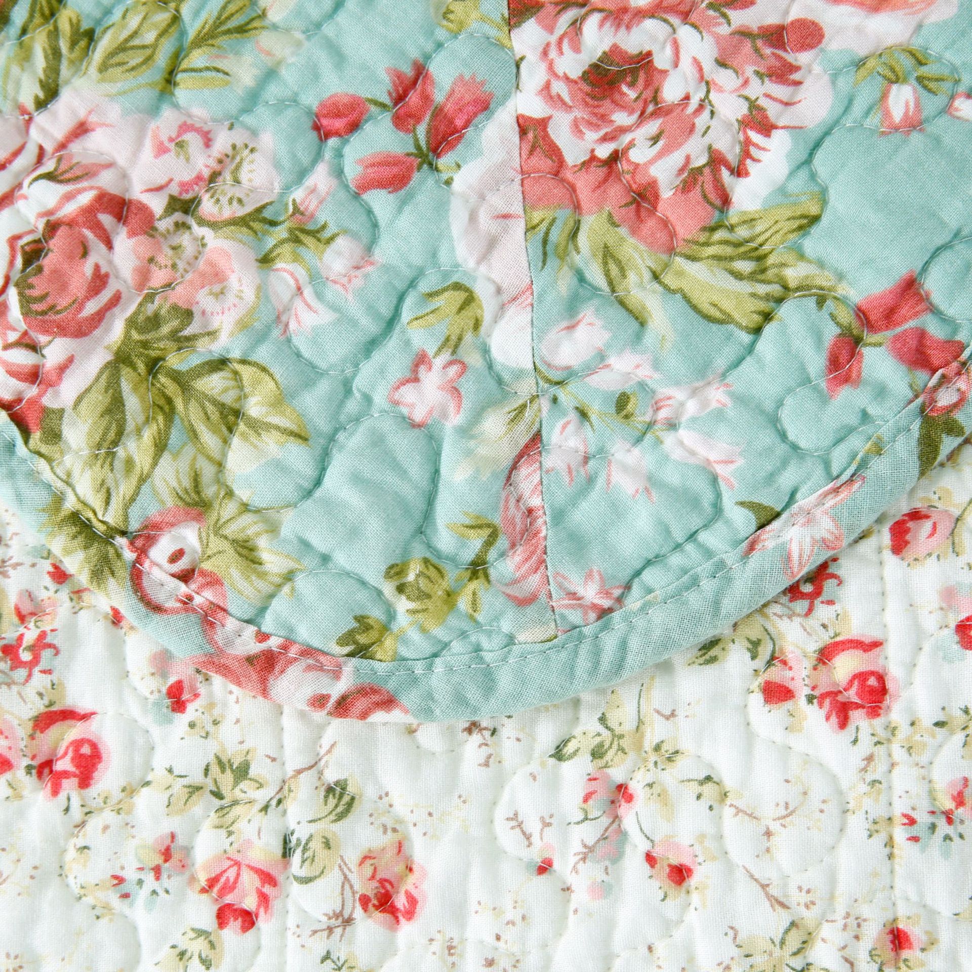 Cotton Patchwork Bedding Set Handmade Pastoral Style Four-piece_voghion.com