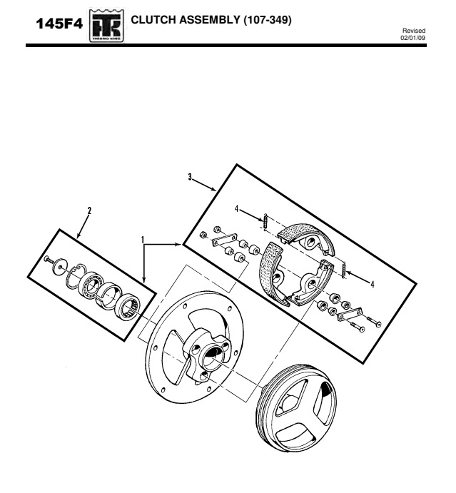 Original Clutch 107-0349 for Tk Ts / Md / Rd / t Series