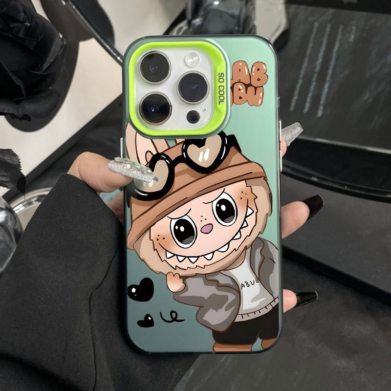 メガネラブブはiPhone17promax、Apple16plus、漫画風15、可愛い14/13のスマホケースに適しています。|undefined