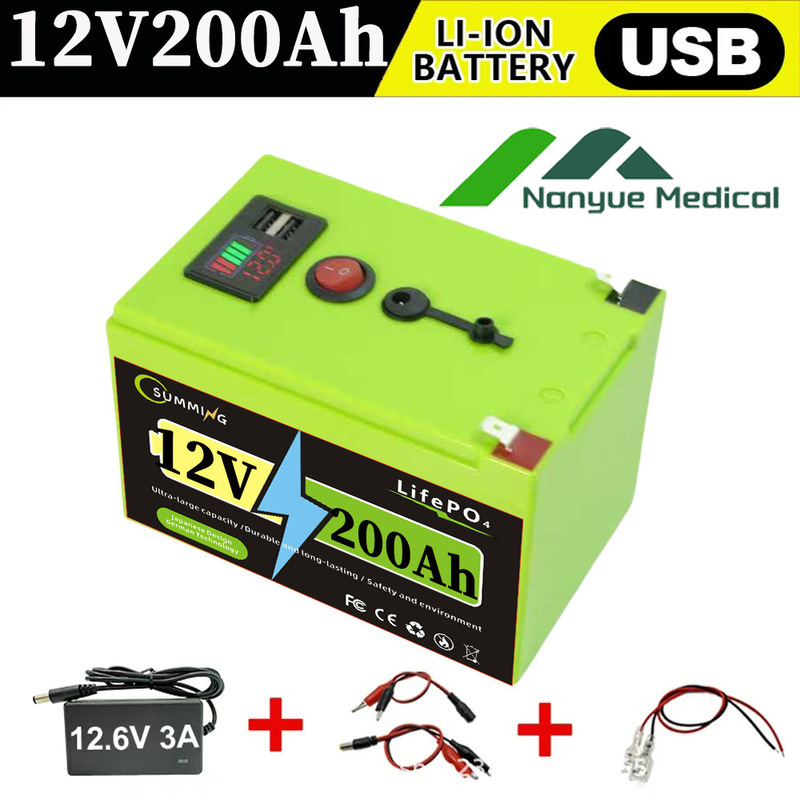 12V 150Ah Lithium Ion Lifepo4 Deep Cycle Battery, Used for Solar Energy, Fish Finder, Power Wheel