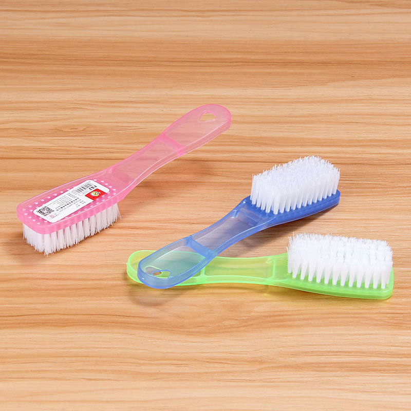Limpieza del hogar cepillo de lavandería de plástico de color no puede colgar zapatos cepillo de zapatos multifuncional cepillo de cerdas suaves de alta densidad