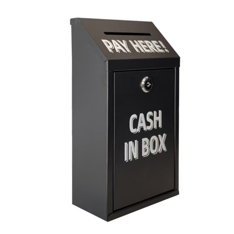 Cross-border best-selling creative metal piggy bank storage box, cross-border lockable safe, small opinion box, direct sales from manufacturer