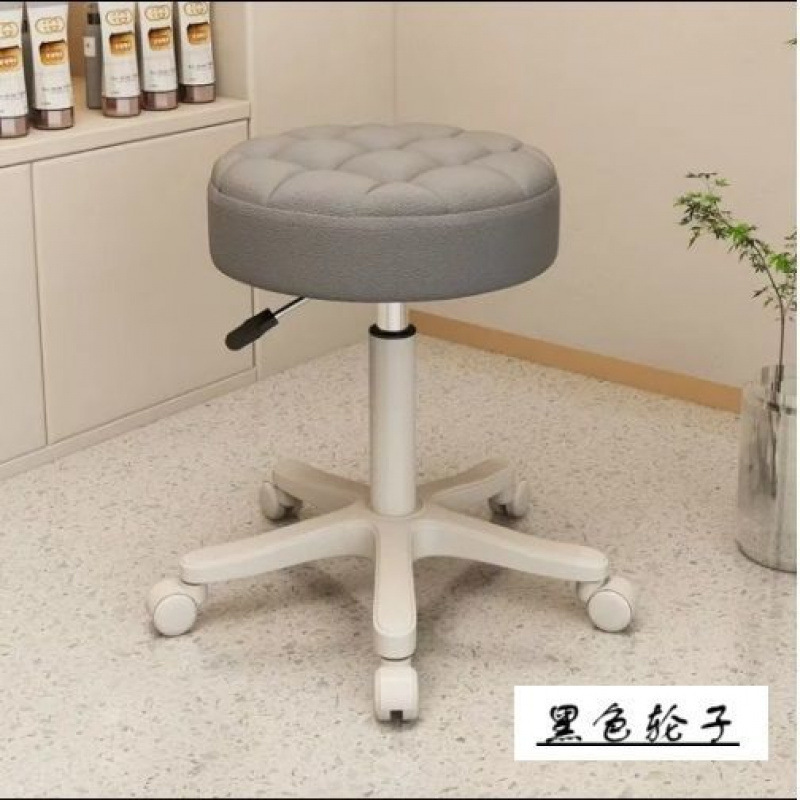 美容院専用回転腰掛け昇降大工椅子プーリー美甲椅子床屋家庭用丸椅子バー腰掛け|undefined