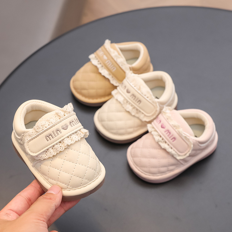 2025 Spring and Autumn One-Year-Old Baby Girl Toddler Shoes Soft Sole 6 to 12 Months Baby Single Shoes Infant Shoes Women's New