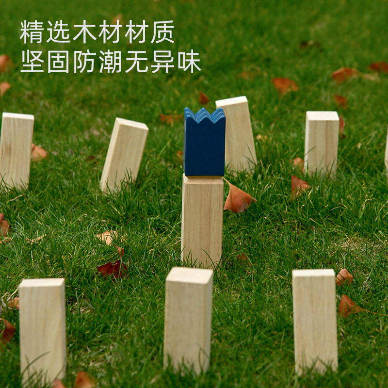 Juego de batalla de lanzamiento de soldado rey de madera Juego de construcción de equipos al aire libre para adultos para niños Juguetes educativos interactivos para padres e hijos