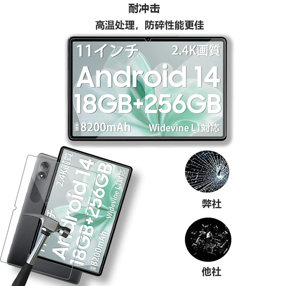 Применяемая защитная стеклянная пленка для BlackView Tab90 WIFI 11-дюймовая стальная пленка 2024 анти- падение защитная пленка с высоким разрешением