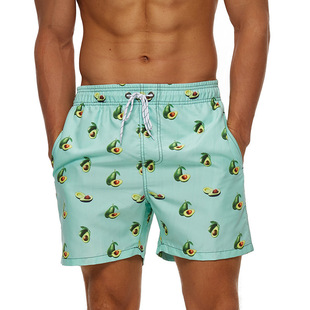 2025 Fruit Series Pattern European and American 3D Digital Printing Men's Fashion Sports Beach Shorts Factory Direct Sales