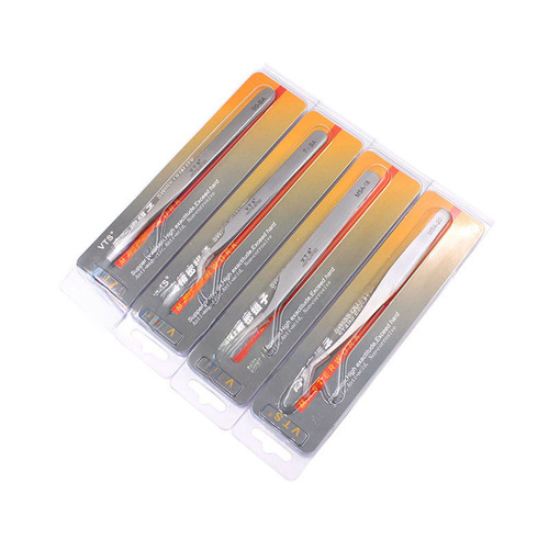 VETUS curved hooks 5A-SA, 5B-SA, 6A-SA, 7-SA high-precision stainless steel eyelash tweezers