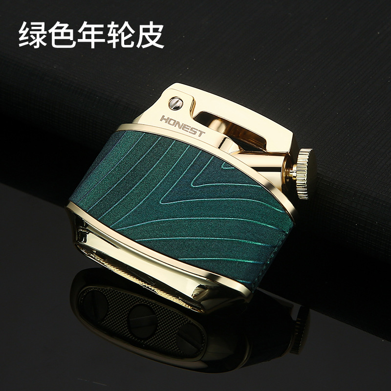 백개 도시 황금 철갑상어-녹색 연륜 피부