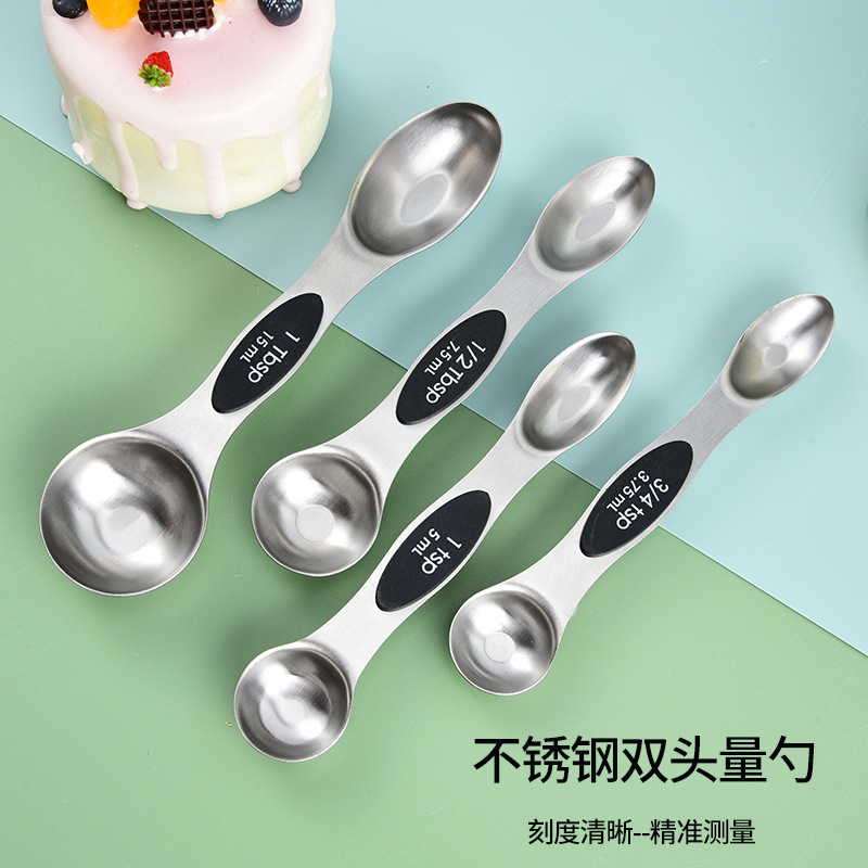 Inventario de adsorción magnética de acero inoxidable de arena 9 piezas de taza de medición con escala de taza de medición cuchara de medición conjunto de herramientas de tostado de café