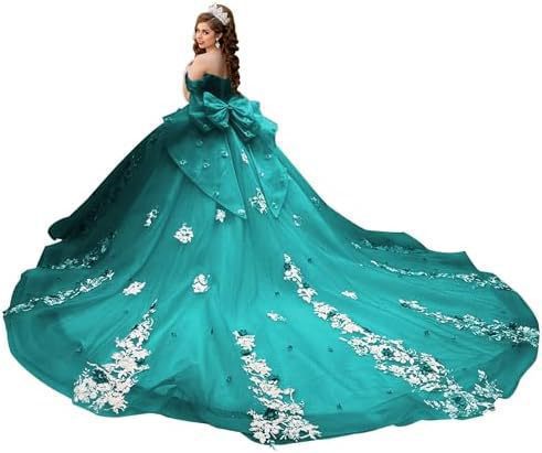 Vestido de noche francés de un solo hombro, nuevo banquete de cumpleaños transfronterizo, vestido de noche, lazo grande, cola larga