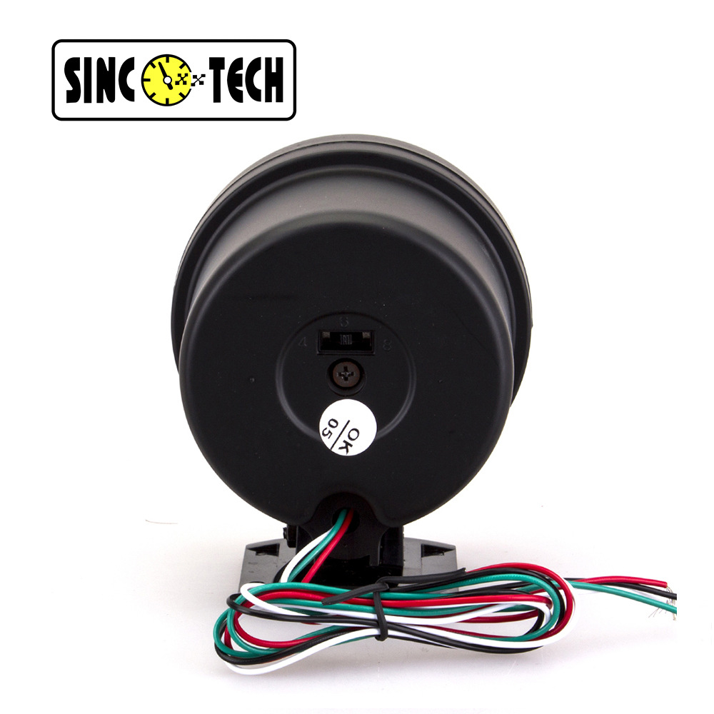 3.75inch Colorful Car Modified Instrument Tachometer Alarm 0-8000Rpm Pointer 8 Cylinder Adjustable