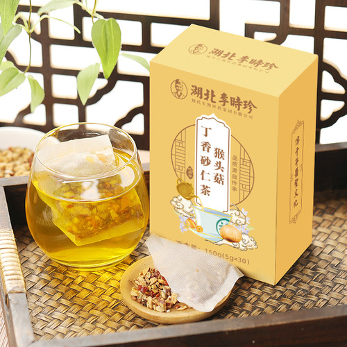 Li Shizhen Hericium erinaceus, cloves, Amomum villosum, bagged herbal health tea, source factory wholesale dropshipping