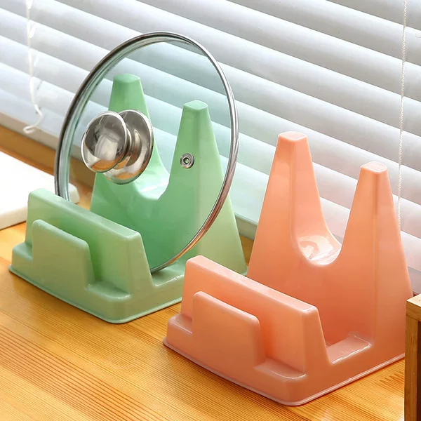 Pot Lid Rack Household Pot Lid Holder Kitchen Knife Rack Chopping Board Rack Kitchen Mobile Plastic Pot Lid Storage Rack