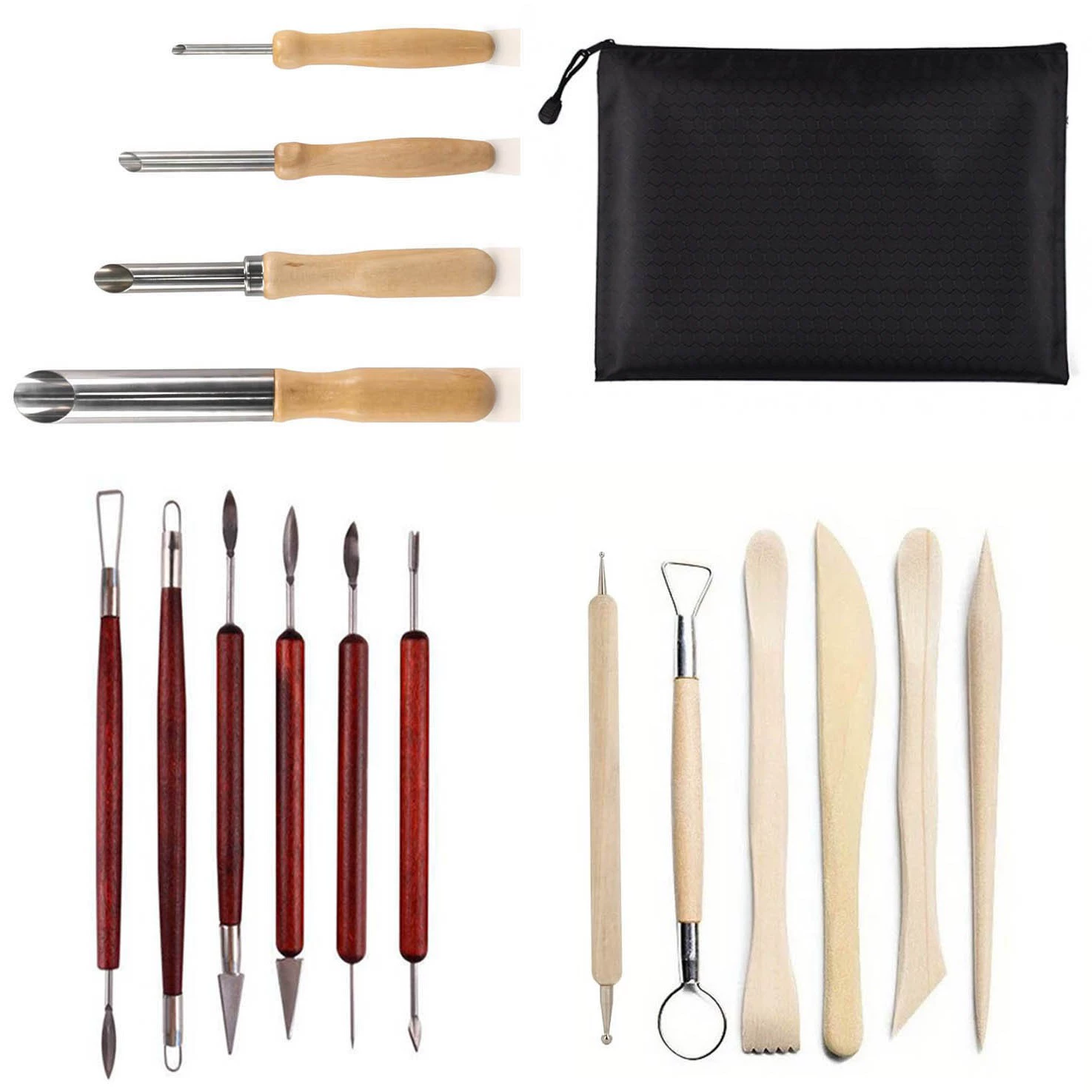 Wooden ceramics, hole puncher, clay, DIY