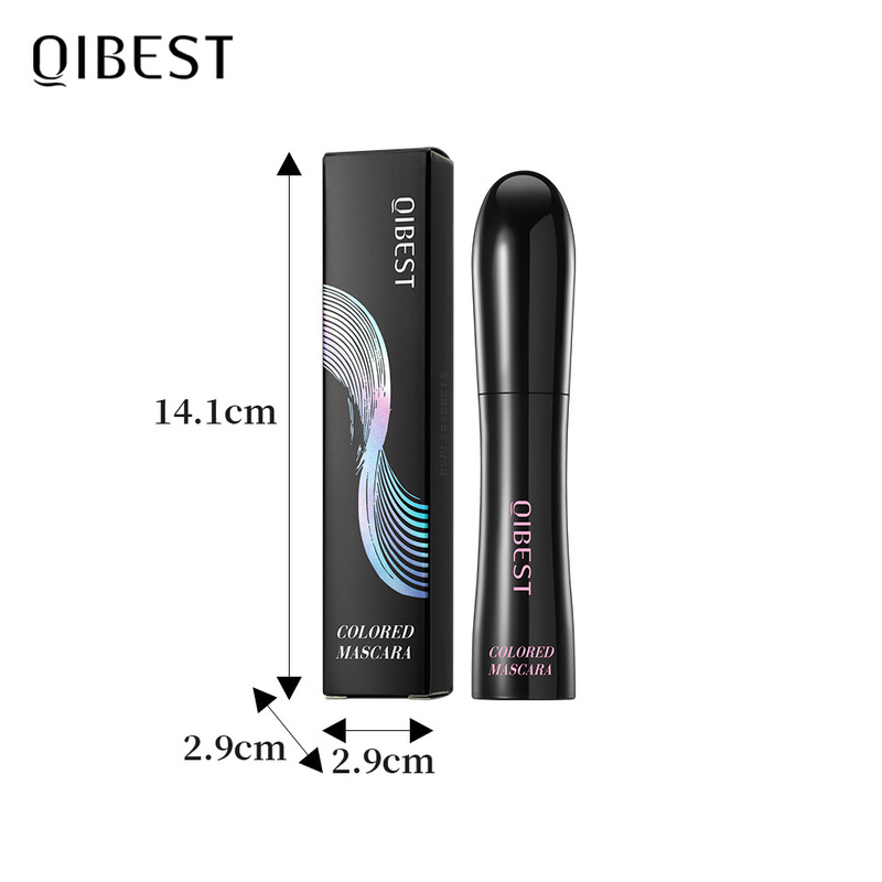 QIBEST跨境睫毛膏防水不晕染纤长卷翘防水眼部彩妆英文外贸专供|undefined
