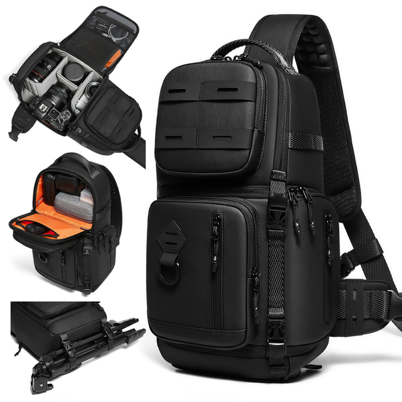 Tactical Shoulder Photography Bag, Outdoor Lightweight Digital Camera Bag, Waterproof Multi-Functional Mirrorless Crossbody Camera Storage Bag