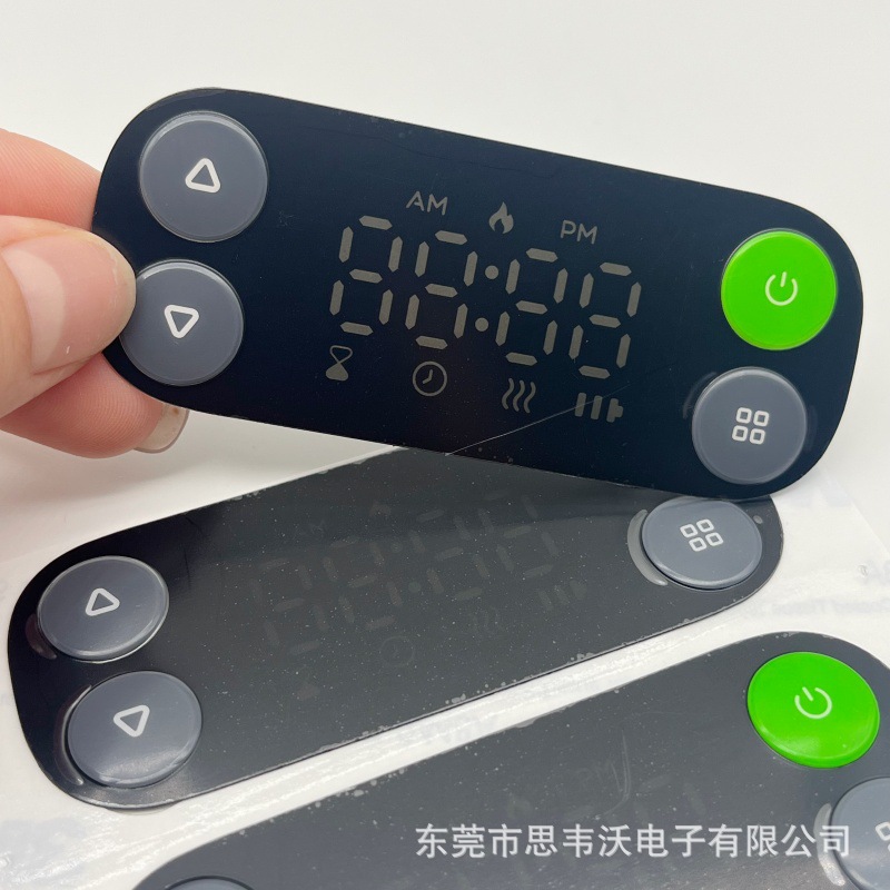 定制PVC按键鼓包面贴小家电遥控器开关按键鼓包贴纸字体可做隐藏