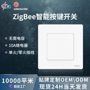 Graffiti smart home zigbee smart switch app timing single zero fire 10a relay light control smart panel
