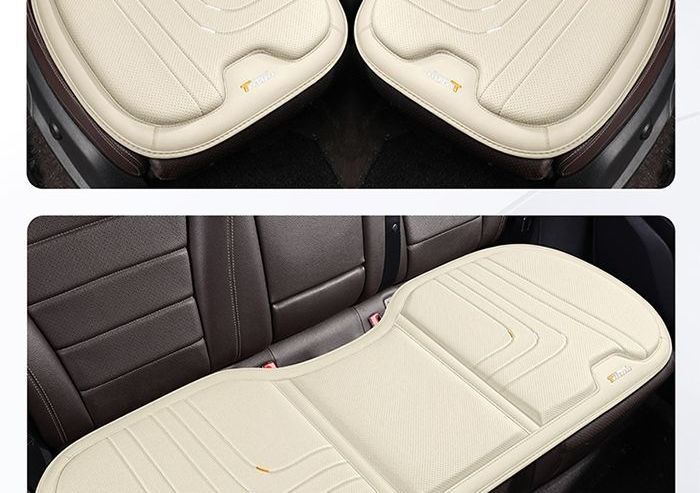 Summer rear seat luxury car seat cushion, breathable leather, ventilated, suitable for all seasons, three-piece set, single piece