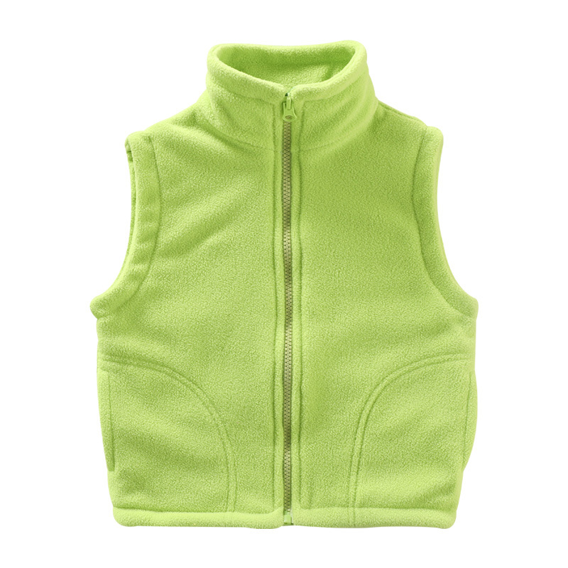 Chaleco de ropa exterior para niños al por mayor ropa de invierno de primavera y otoño niños pequeños medianos y grandes niños y niñas cardigan polar ropa de jardín de infantes chaleco