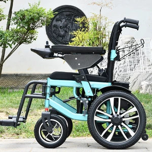 Electric Wheelchair for the Elderly, Intelligent Fully Automatic Electric Wheelchair for the Disabled, Foldable Mobility Scooter for the Elderly