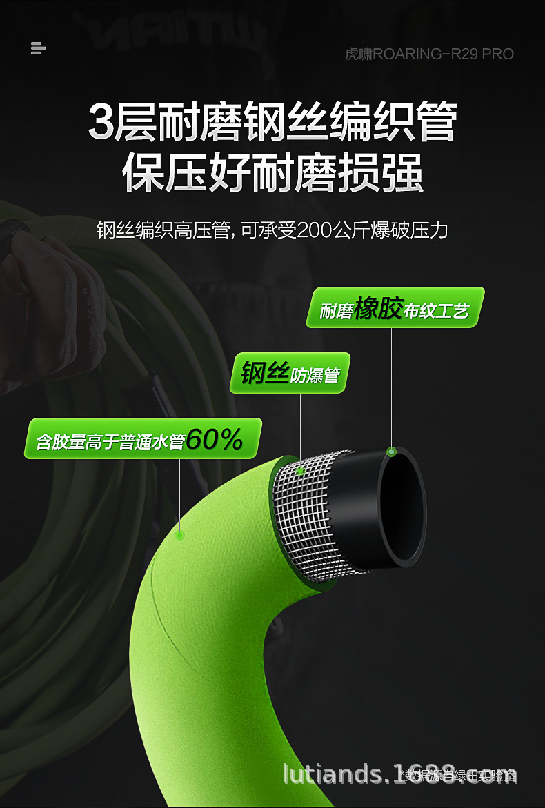 Greenfield Car Washing Machine Commercial Car Wash Shop High-power Ultra-high Pressure Cleaning Machine 220v Water Gun Pump Car Brush Artifact Huxiao