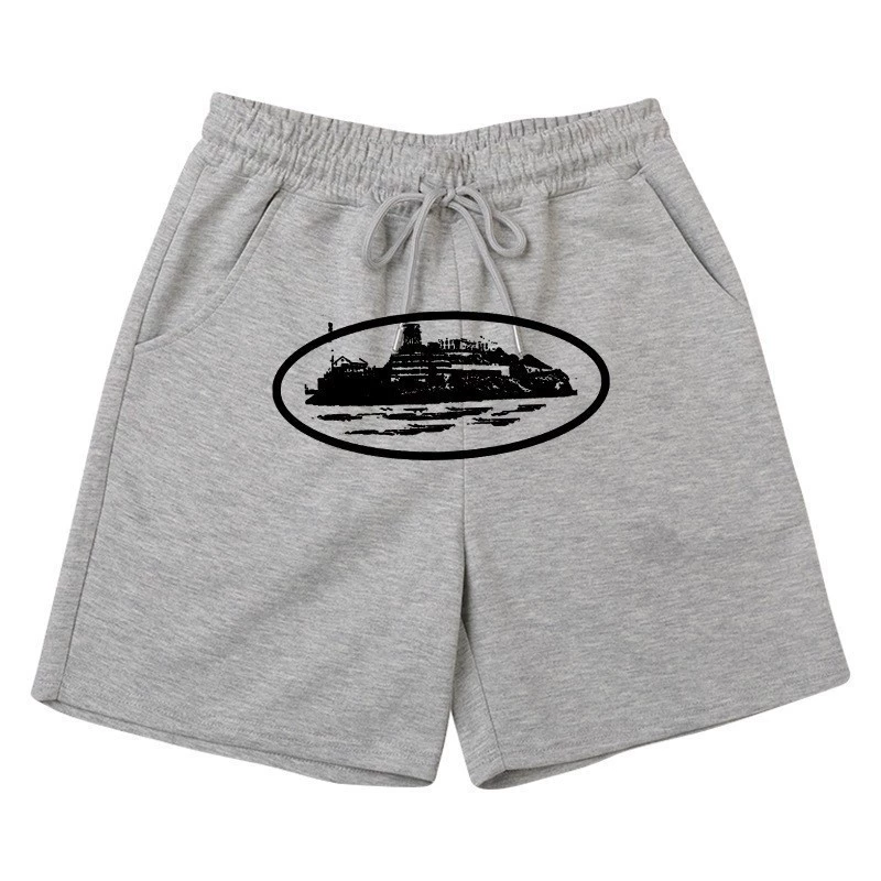 2024 трансграничный y2k американский хип-хоп уличный хип-хоп повседневные шорты High Street свободные хип-хоп уличные брюки с принтом ins